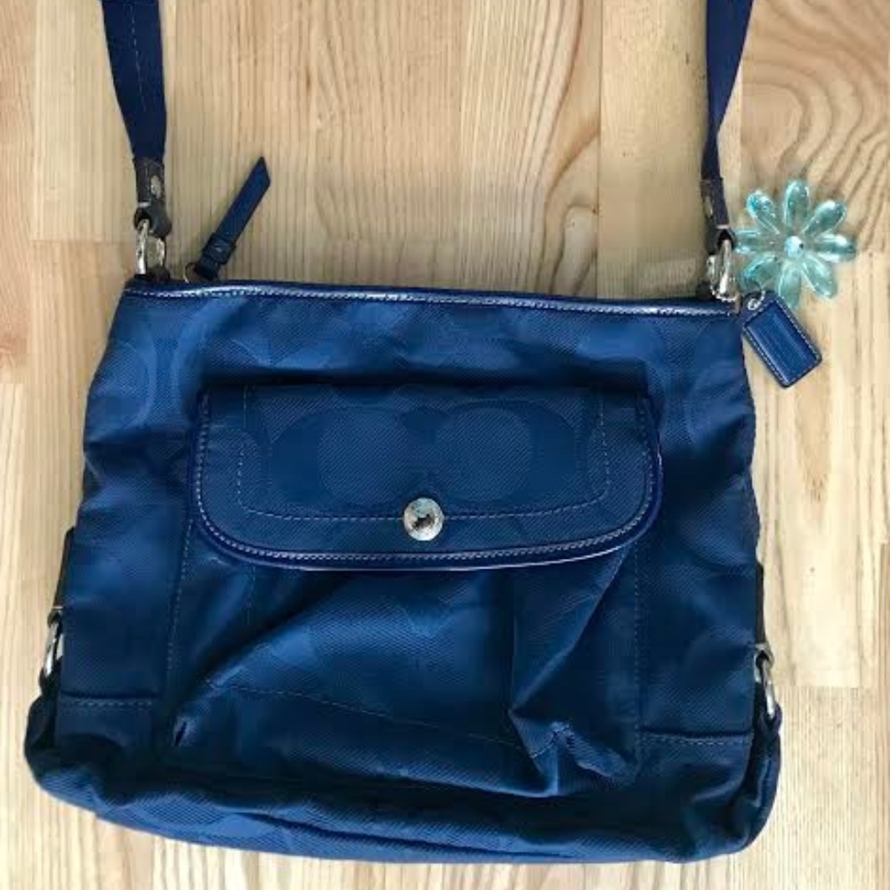 Coach Navy Cross Body Bag